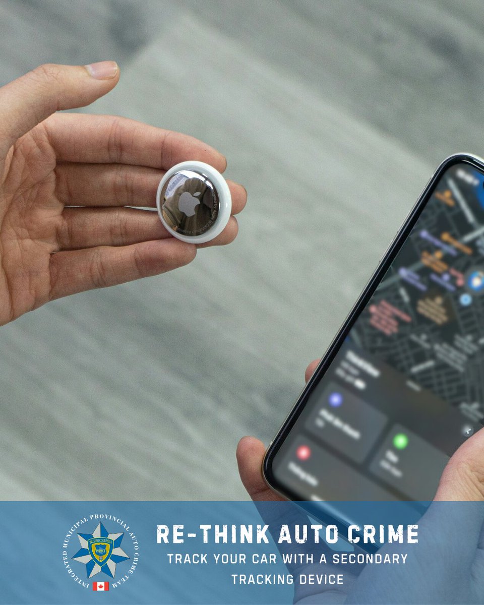 IMPACTautocrime's tweet image. By using a secondary Bluetooth device, you can monitor your vehicle’s location. This provides peace of mind when parking for extended periods. It also assists police in recovering your car if its stolen.

For more info visit baitcar.com/prevention
#RethinkAutoCrime #IMPACT