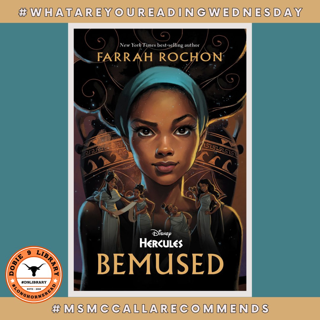 It's #whatareyoureading Wednesday &amp; Ms. McCalla recently finished reading Bemused by Farrah Rochon! ⁠
#longhornsREAD #pisdREADS #D9Library #reading #hslibrary #MsMcCallaRecommends #whatareyoureadingwednesday #books #Bemused #DisneyHercules