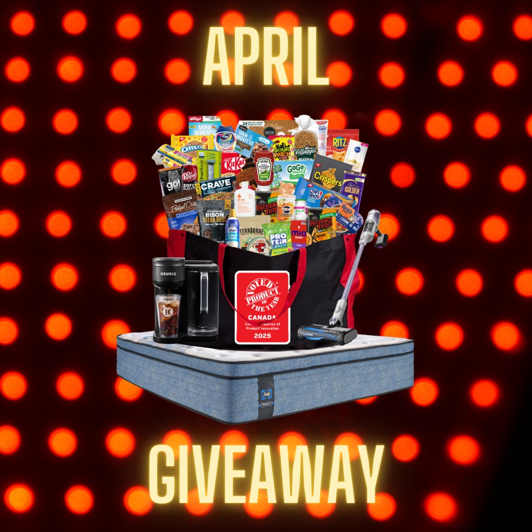 ONE MORE WEEK! Don’t miss your chance to win one of these amazing Goodie Bags full of #POYCanada2025 winning innovations.

Check out our Instagram post from April 1st to view the rules and try your luck! (@productoftheyear (instagram.com/productoftheye…)