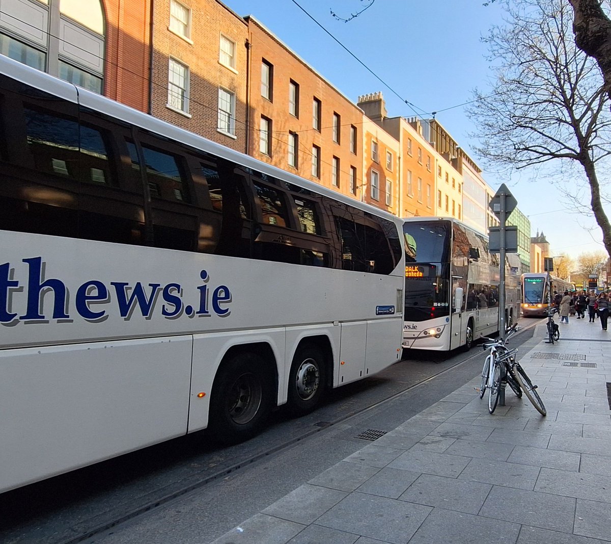 FlorMurray61323's tweet photo. @DubCityCouncil just wondering how this is viewed as a success re DC traffic management plan. Luas stuck in a traffic jam. https://t.co/DGgoYWxMQA