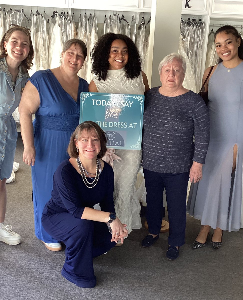 TKBridalAtlanta's tweet photo. Our newest #TKBridalBride said YES to the dress — and had her whole girl gang right by her side to celebrate! 💖 Surrounded by love, laughter, and her beautiful family, this moment was truly one for the books. Talk about the ultimate #WCW!✨

#SheSaidYes #TKBridal #YesToTheDress https://t.co/5SgyJwGzXL