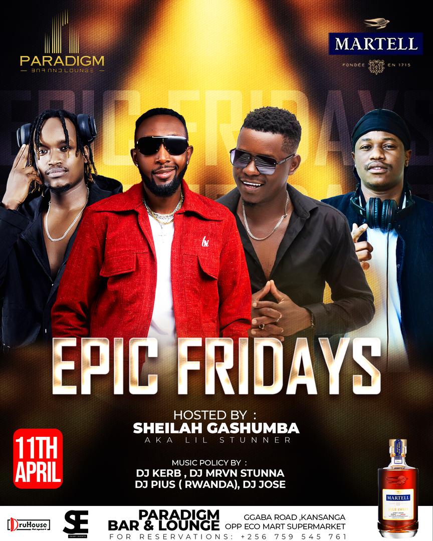 HajjaraNabbanja's tweet image. Are you ready for  @DeejayPius this Friday for the  #ParadigmEpicfridays   

All roads lead to @Paradigmkla this Friday night

Our host is @SheilahGashumba

Be there  #SheilahGashumba
