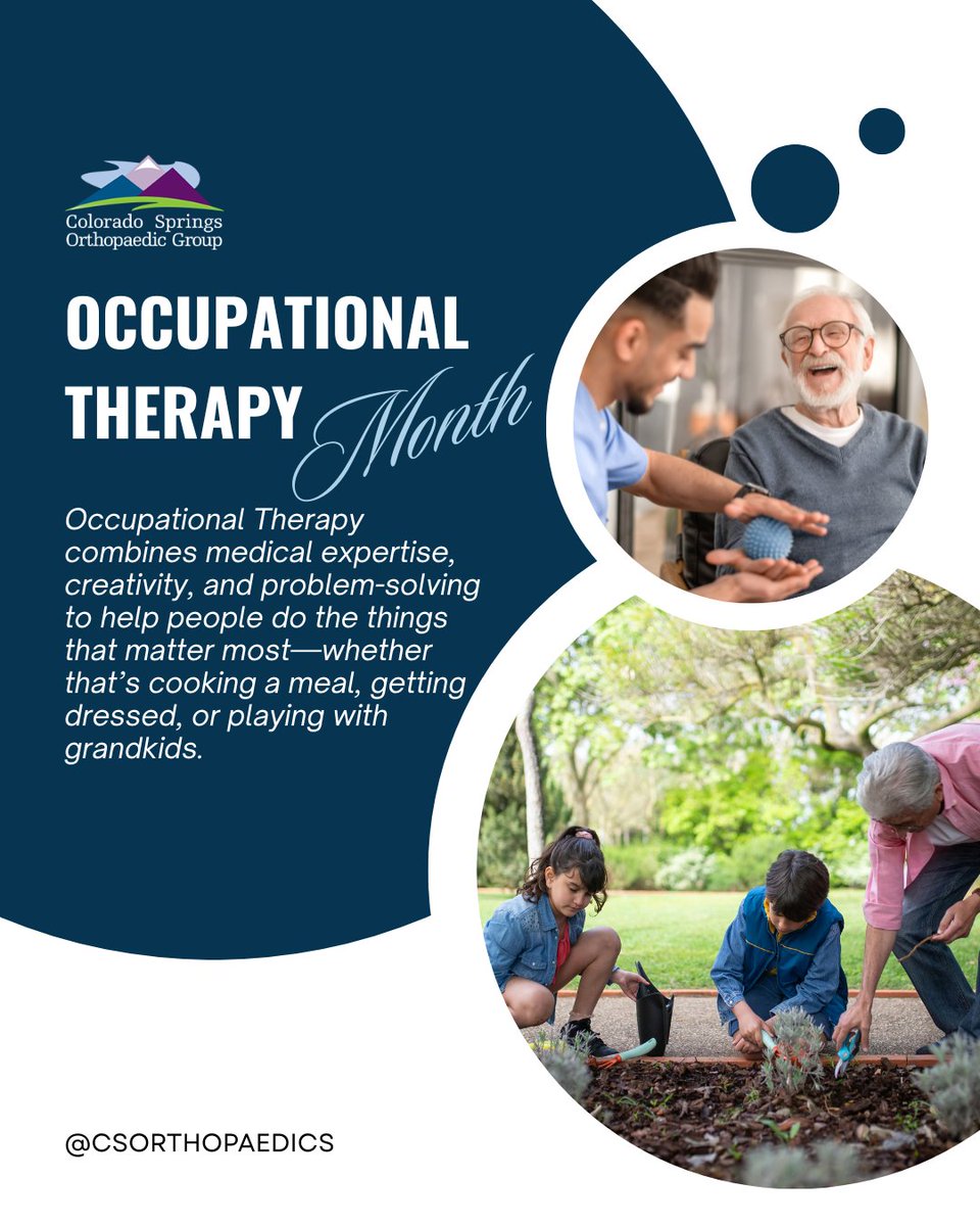 csorthopaedics's tweet photo. Fun fact: In OT, “occupation” doesn’t just mean your job—it means any meaningful activity that brings purpose to your day. https://t.co/c9UOtG9qGE
