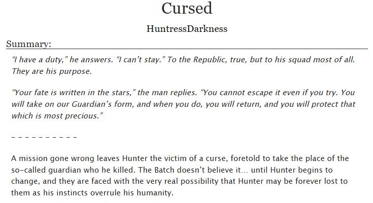 Huntress9901's tweet photo. Epilogue of werewolf!Hunter! ^-^ 

https://t.co/DXggfK2HSX

#thebadbatch #cloneshipping #polybatch #werewolfau https://t.co/eK9WwI1VZb