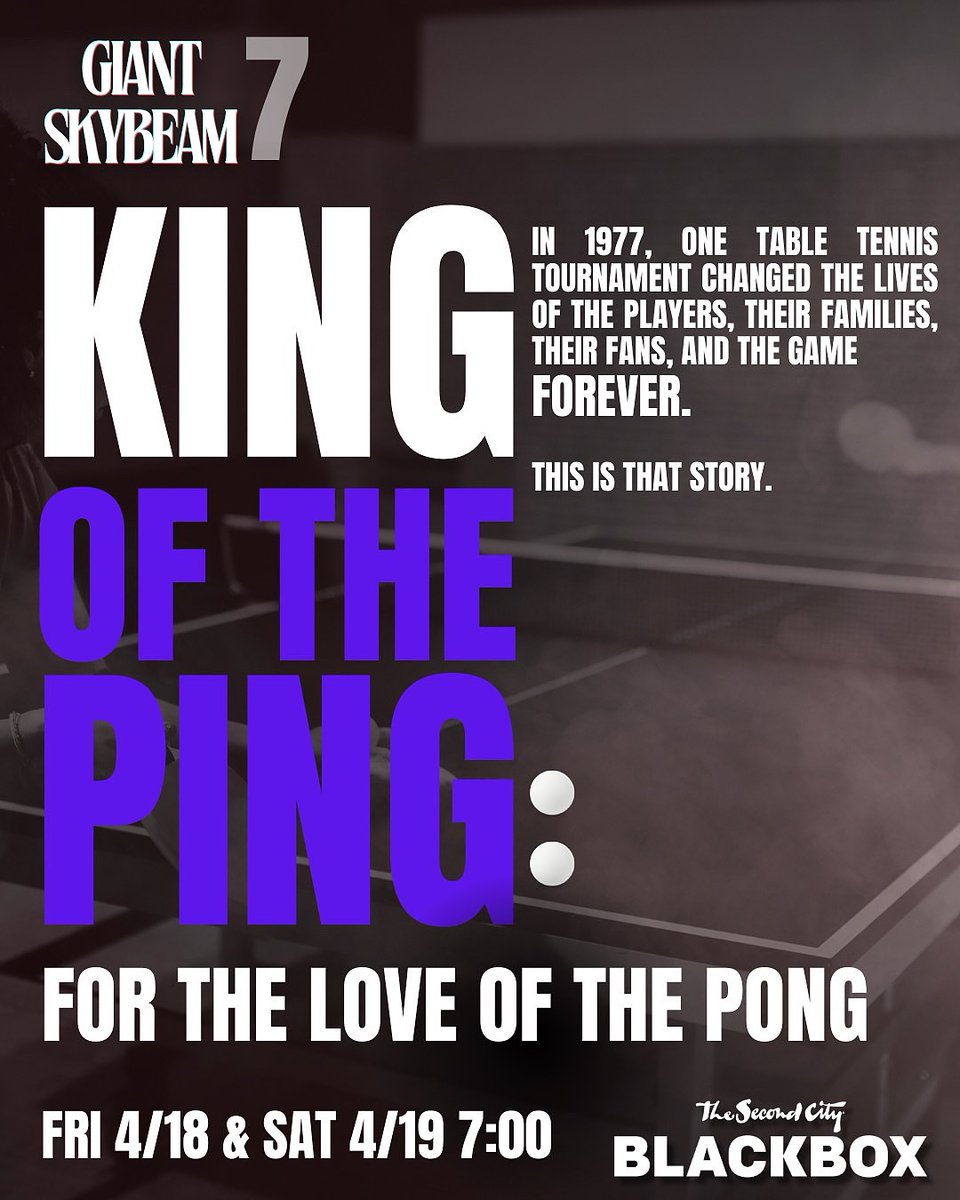 Next Fri &amp; Sat! A bunch of Puffs present an all-new comedy epic about sports movies and table tennis! Join us: secondcity.com/shows/new-york…