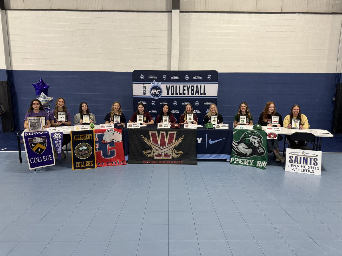 Signing day for our girls class of 2025! Congratulations to all 12 players committing to play at the next level! 

#RCECV #SigningDay #ClassOf2025 #LOVBClubs