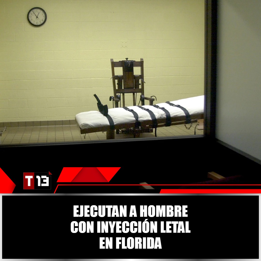 T13Noticias's tweet image. 🔴💉 #Florida ejecuta a un hombre con inyección #letal ➡ bit.ly/4ieoH6Z