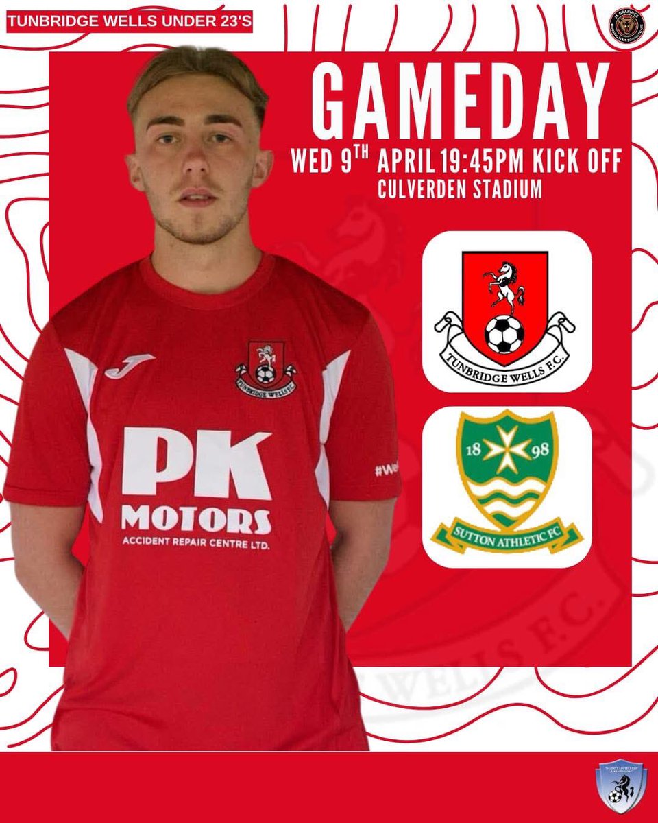 𝙈𝘼𝙏𝘾𝙃𝘿𝘼𝙔  for the U23’s 

Come and support our U23’s tonight when they play Sutton Athletic U23 at the Culverden Stadium in the <a href="/SCEFLeague/">Presence & Co. SCEFL League</a> Development West

📅 Wednesday 9th April 
🕒 KO 7.45pm
🏆 SCEFL League 
🏟️ Culverden Stadium 
📍 TN4 9SG
🍺 Outside Bar
🎟️ £5