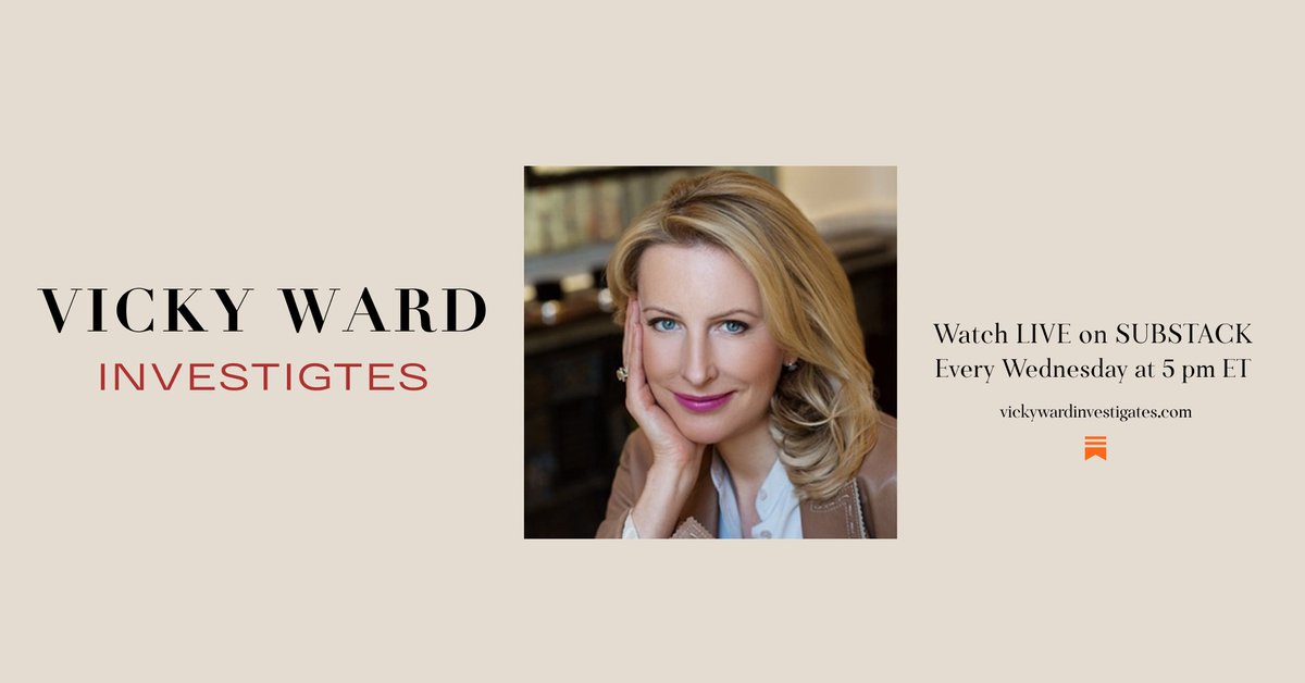 Vicky Ward (@vickypjward) on Twitter photo Tune in at 5pm Today at vickywardinvestigates.com/for my Live Video Chat with <a href="/MichaelWolffNYC/">Michael Wolff</a> to discuss Trump, Tariffs, All or Nothing and more... Tune in at 5pm Today at vickywardinvestigates.com/for my Live Video Chat with <a href="/MichaelWolffNYC/">Michael Wolff</a> to discuss Trump, Tariffs, All or Nothing and more...