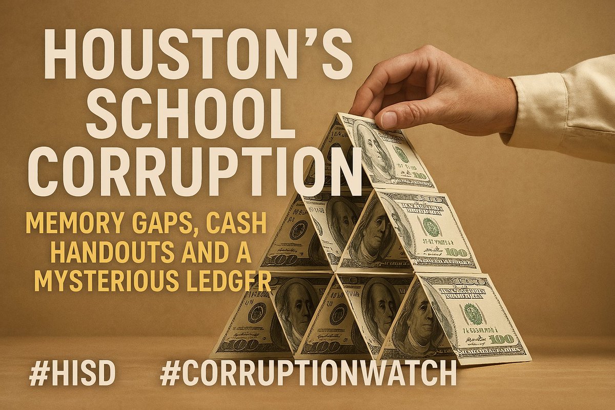 offstage_out's tweet photo. Houston’s School Corruption – Memory Gaps, Cash Handouts, and a Mysterious Ledger 🧵 #HISD #CorruptionWatch https://t.co/NKpJSPSTi7