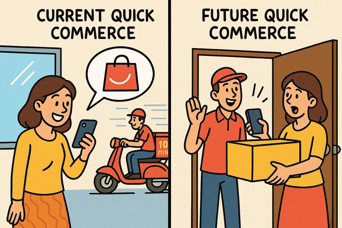From “10-min delivery” to “bro was already at my door” 

Quick commerce is getting out of hand &amp; we love it.
Speed is cool, but experience? That’s the real flex. 😉

#QuickCommerce #UXDesign #TechHumor #ProductDesign #InstantGratification #FutureOfDelivery #Startuplife