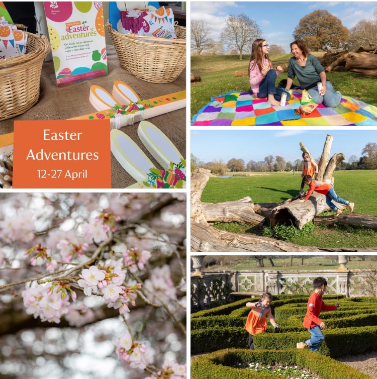 From 12-27 April,  Easter Trail - 10 fun activities for the whole family! 
Cost £3.50 per trail which includes trail sheet, bunny ears, chocolate egg (vegan option available)

nationaltrust.org.uk/visit/warwicks…
Normal admission prices apply.