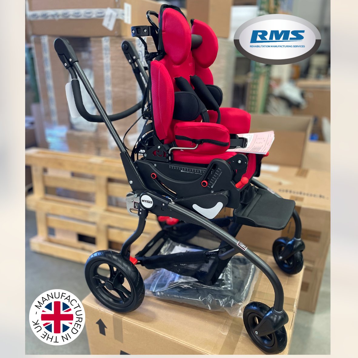 RMSRehab's tweet image. Another RMS My-Lyte Discovery buggy is leaving our UK manufacturing facility today and is ready to provide a child with comfort, support and freedom of movement. 
Find out more: zurl.co/rBYPt
#MyLyteDiscovery #PosturalSupport #MobilitySolutions #RMSRehab