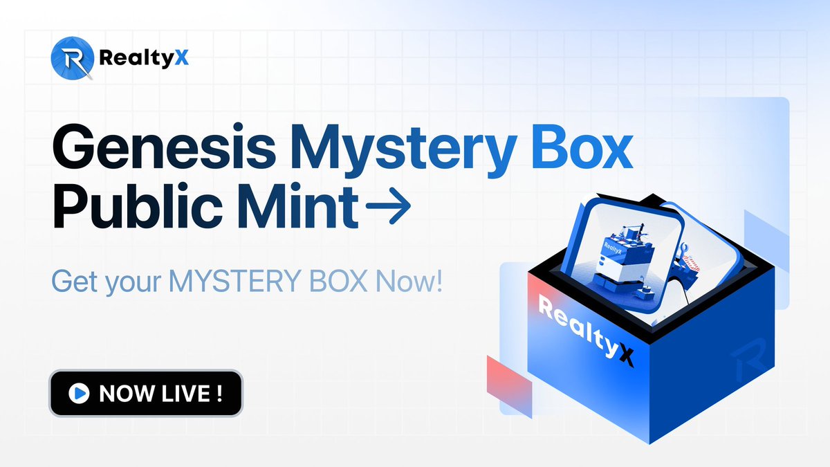 0xweb3_ti's tweet photo. The Genesis NFT Mint is LIVE!
@RealtyX_DAO is redefining real estate ownership—on the blockchain.

Minting Window:
➜ Start: April 3 | 9AM UTC
➜ End: April 9 | 10PM UTC
➜ Mint here: https://t.co/hiSuJQ7DqY

✅ Here’s why this is a massive opportunity 🧵 https://t.co/7MemOUgaYV