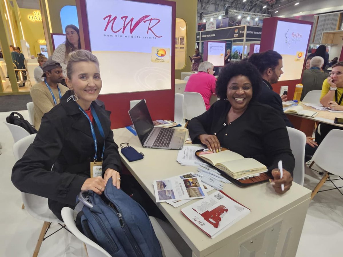 Tourism_Board's tweet photo. 𝗡𝗮𝗺𝗶𝗯𝗶𝗮 𝗮𝘁 𝗪𝗧𝗠 𝗖𝗮𝗽𝗲 𝗧𝗼𝘄𝗻 𝟮𝟬𝟮𝟱!!!
#Namibia takes center stage at WTM Cape Town, showcasing breathtaking landscapes, rich cultural heritage, and world-class tourism experiences. 📷📷
#sharemynamibia #VisitNamibia #ExperienceNamibia https://t.co/vaj5CnbnGZ