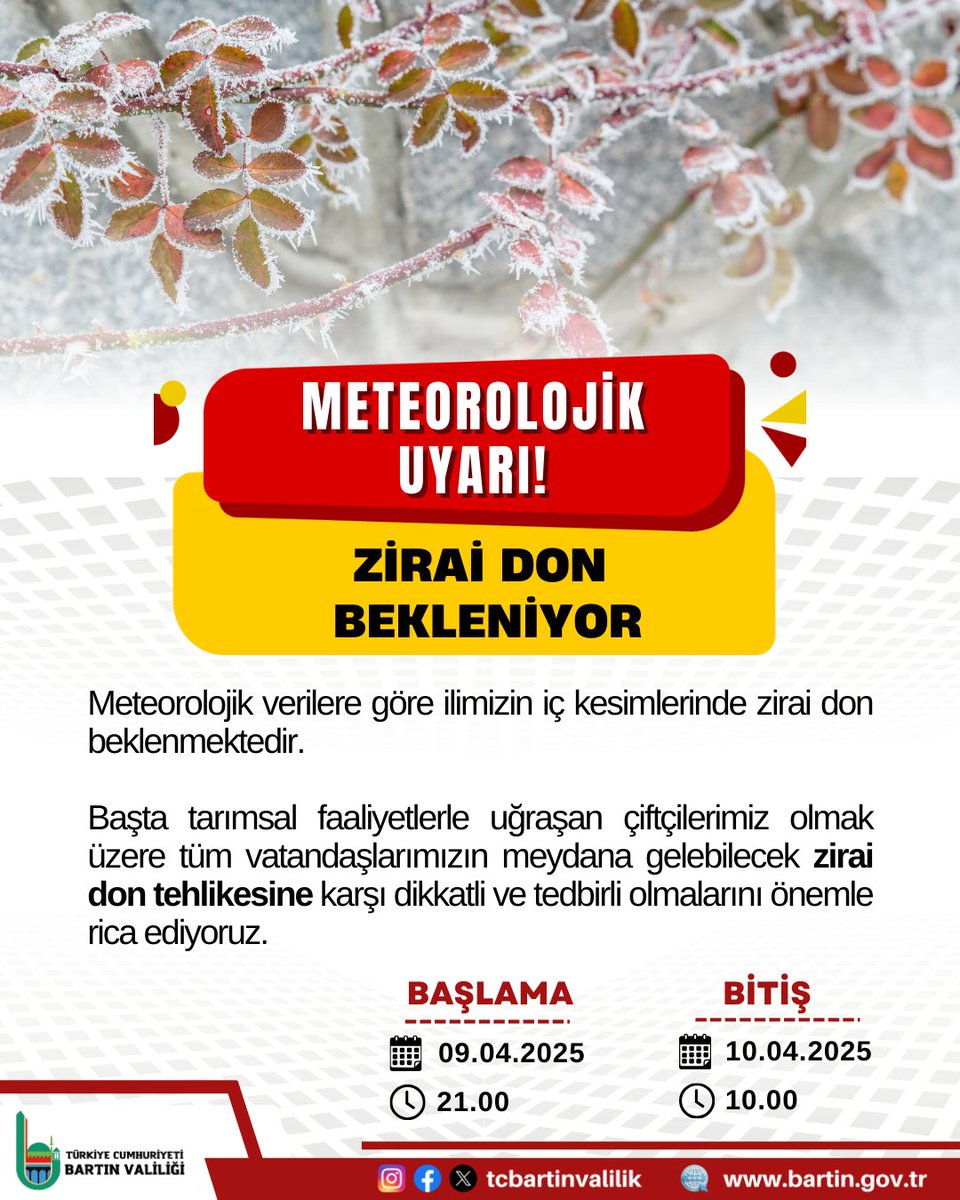 Meteorolojik Uyarı ⚠️