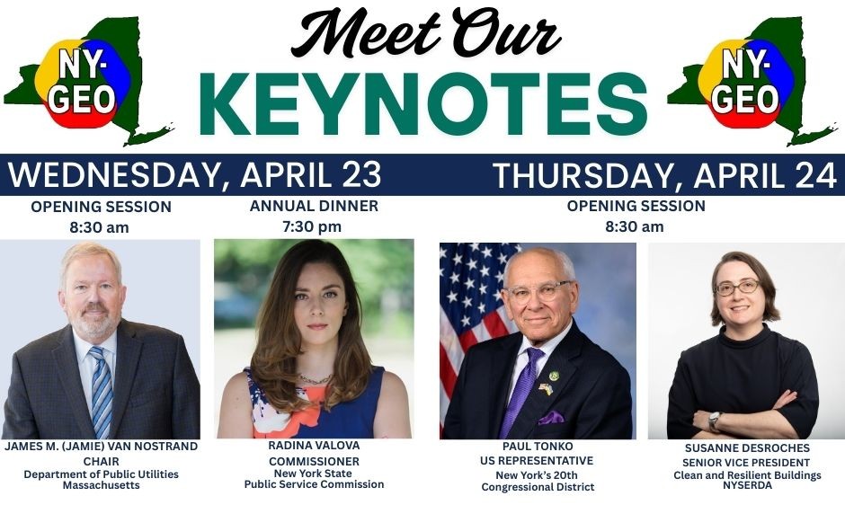 NY-GEO is excited to share the amazing lineup of  climate champions and industry leaders as  keynote presenters for Saratoga Springs, NY,  April 23-24.

Learn more and join us 👉 loom.ly/VxI5Goc