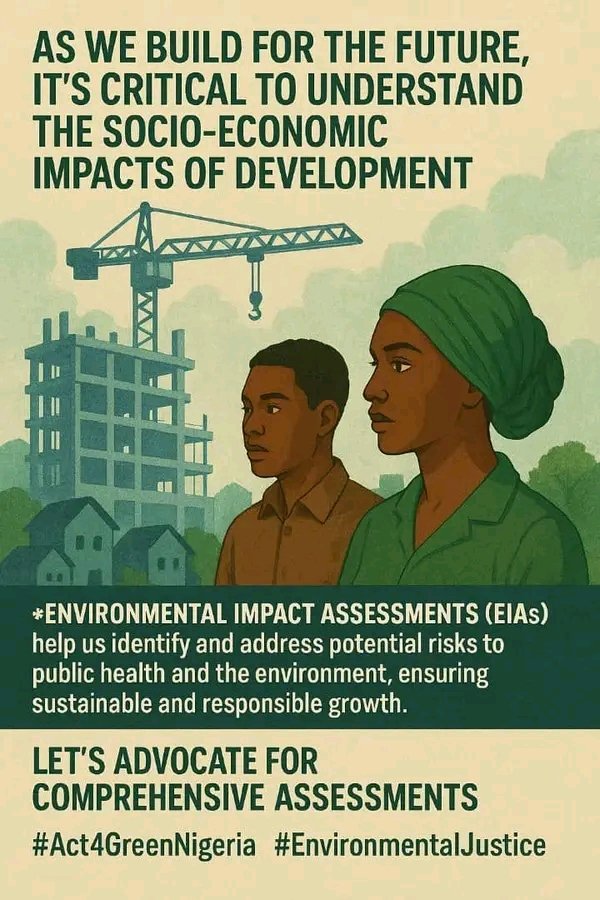 ladi18036's tweet photo. We can’t build the future by destroying the present!
Communities must not pay the price for unchecked development.
@FMEnvng @nassnigeria @NigeriaSenate @NigeriaGov @NGRPresident —
Where are the EIAs? Where is accountability?

@Csdevnet1 @CSDevNet1_Steve @Pacja1
We demand action https://t.co/jNsq2uNeYM