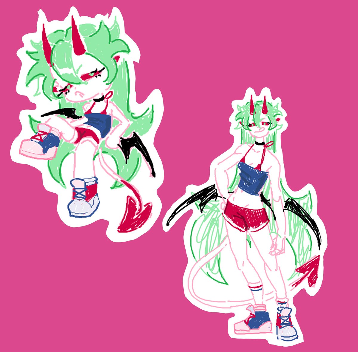 yoyvmii's tweet photo. ms paint doodles <3 #oc #originalcharacterart https://t.co/c3S6ecjMd7