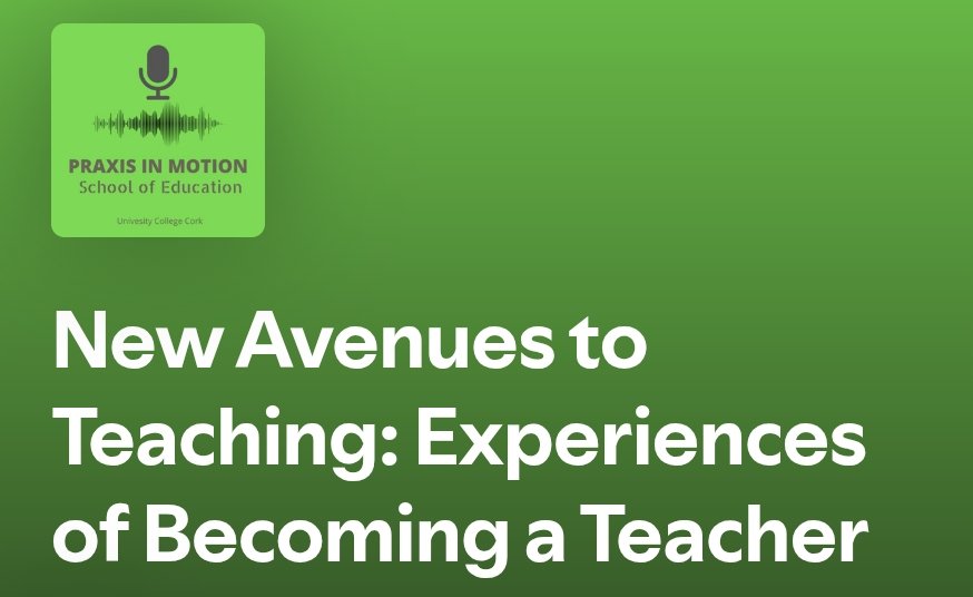 New Avenues to Teaching (@nat_ucc) on Twitter photo ⬇️NAT hosted our newest episode from SoE podcast Praxis in Motion <a href="/UCCSchoolofEd/">UCC School of Education</a> & includes a conversation withPME final year student Brian Votta <a href="/votta_brian/">Brian Votta</a> NAT Postdoctoral researcher <a href="/campion_gemma/">Dr Gemma Campion</a> & Head of School <a href="/ingram_nicola/">Prof Nicola Ingram</a> about class & journeys to becoming a teacher ⬇️NAT hosted our newest episode from SoE podcast Praxis in Motion <a href="/UCCSchoolofEd/">UCC School of Education</a> & includes a conversation withPME final year student Brian Votta <a href="/votta_brian/">Brian Votta</a> NAT Postdoctoral researcher <a href="/campion_gemma/">Dr Gemma Campion</a> & Head of School <a href="/ingram_nicola/">Prof Nicola Ingram</a> about class & journeys to becoming a teacher
