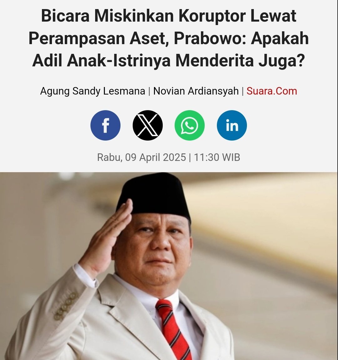 Anak__Ogi's tweet photo. Pantas PSI dan ceboker sekarang diam soal RUU perampasan aset, ternyata tuannya ga punya keinginan miskinkan koruptor.
Tuannya cuma mikirin nasib istri dan anak koruptor, lupa dgn nasib jutaan rakyat Indonesia yg menderita Krn koruptor.
Macan asia ndasmu.😂🤪
@DedynurPalakka https://t.co/RZUCSdvjMM