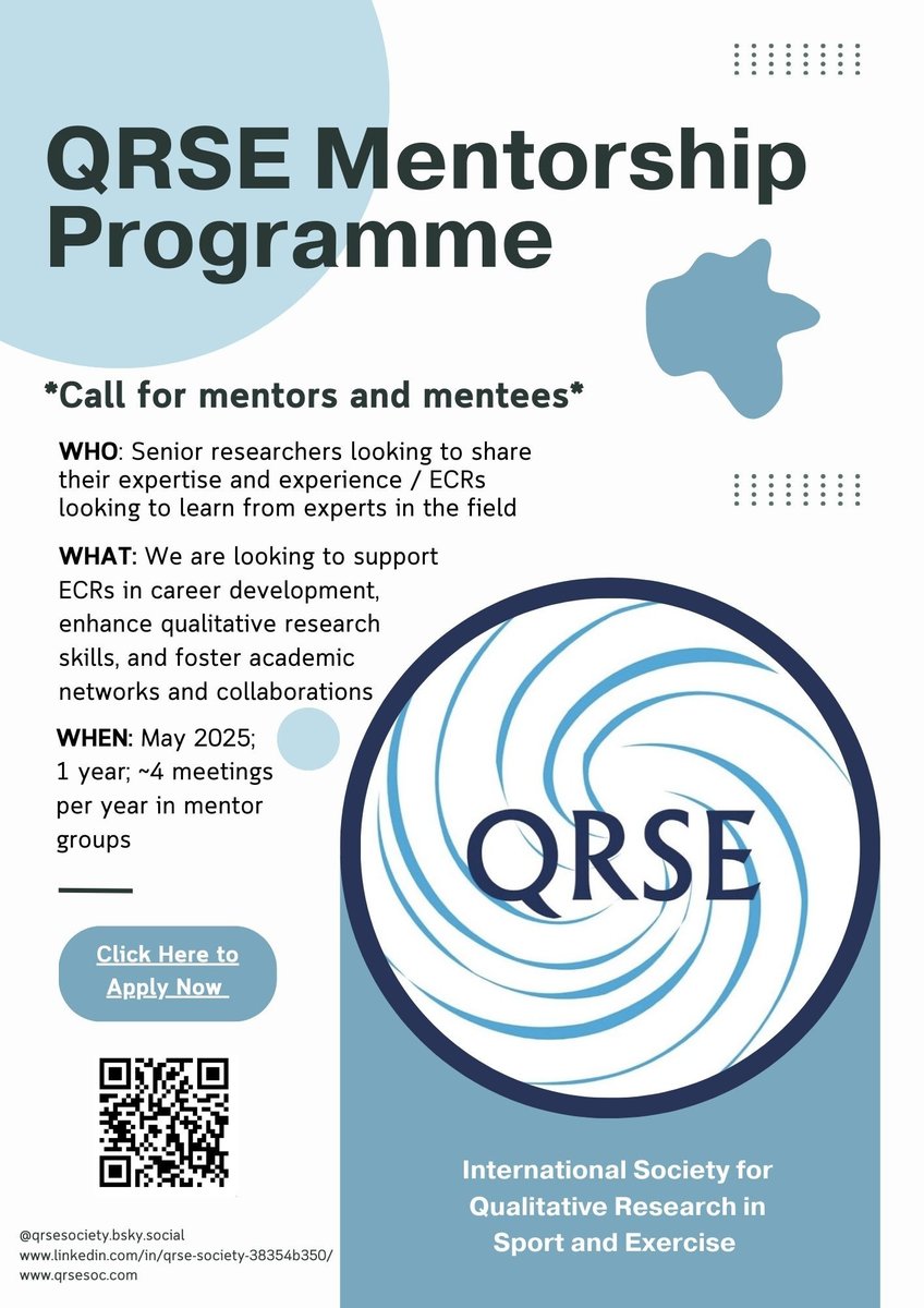 Just a few days left to get your applications in for our mentorship programme - don't miss it! Due April 11 forms.office.com/e/gzt2S4G3pB