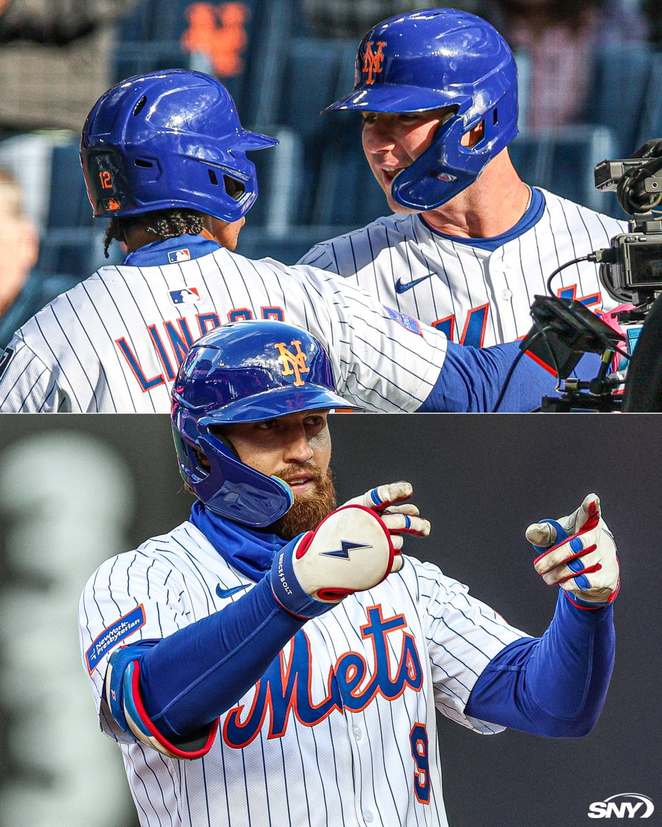 SNY_Mets's tweet photo. The Mets wake up today in sole possession of first place in the NL East for the first time since April 2, 2023 https://t.co/5DKcMHe7ks