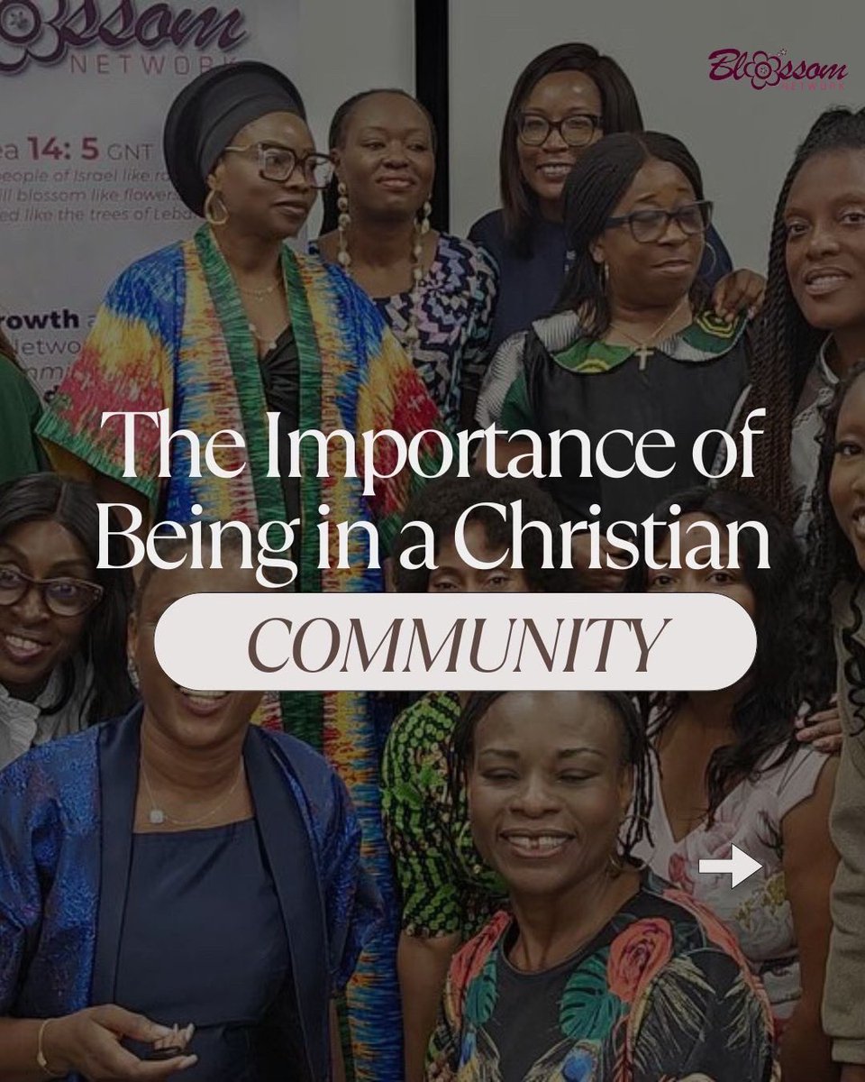 BlossomNetwork1's tweet photo. Christianity was never meant to be a solo journey. God designed us to grow, learn, and stand firm together. A Christian community provides strength, encouragement, and accountability in our faith walk.

When we surround ourselves with believers, we sharpen one another, just as iron sharpens iron. In difficult times, we find comfort in the prayers and support of those who stand with us.

Accountability keeps us spiritually grounded, preventing us from drifting away.
A strong Christian community also creates opportunities to serve, love, and grow in our calling.

It deepens our prayer life, strengthens our faith, and reminds us that we are never alone. Jesus Himself emphasised the power of gathering in His name, for where two or three are gathered, He is there.

No one thrives in isolation. We need one another to keep the fire of faith burning, to encourage and be encouraged, and to press on in our spiritual journey. 

Find a community that lifts you, challenges you, and help you grow in Christ!

#christiancommunity #faithfamily #strengthintogetherness #ironsharpensiron #walkinfaith
#powerofprayer #rootedinchrist #bodyofchrist #encourageoneanother #growinfaith
