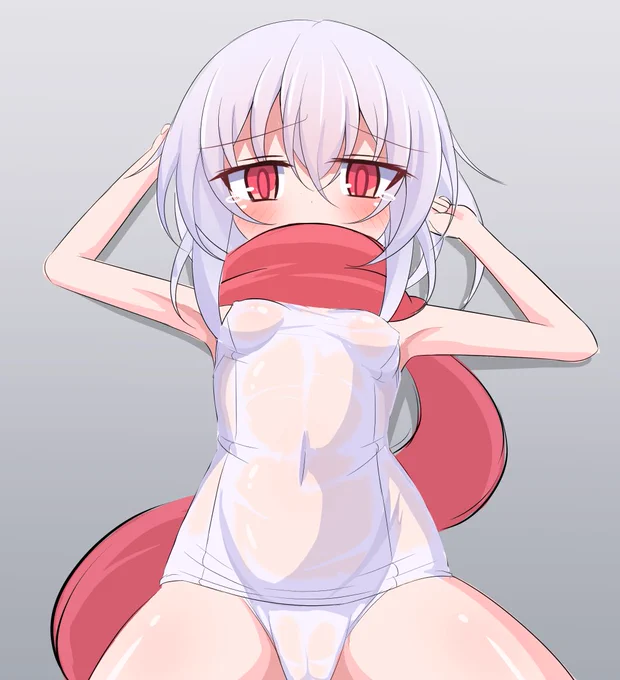 絵801号「ノエさん」 急に服ビリ絵が描きたくなったのでゲ製作業を放って服ビリされておっぱいを責められるノエちゃんを描きました