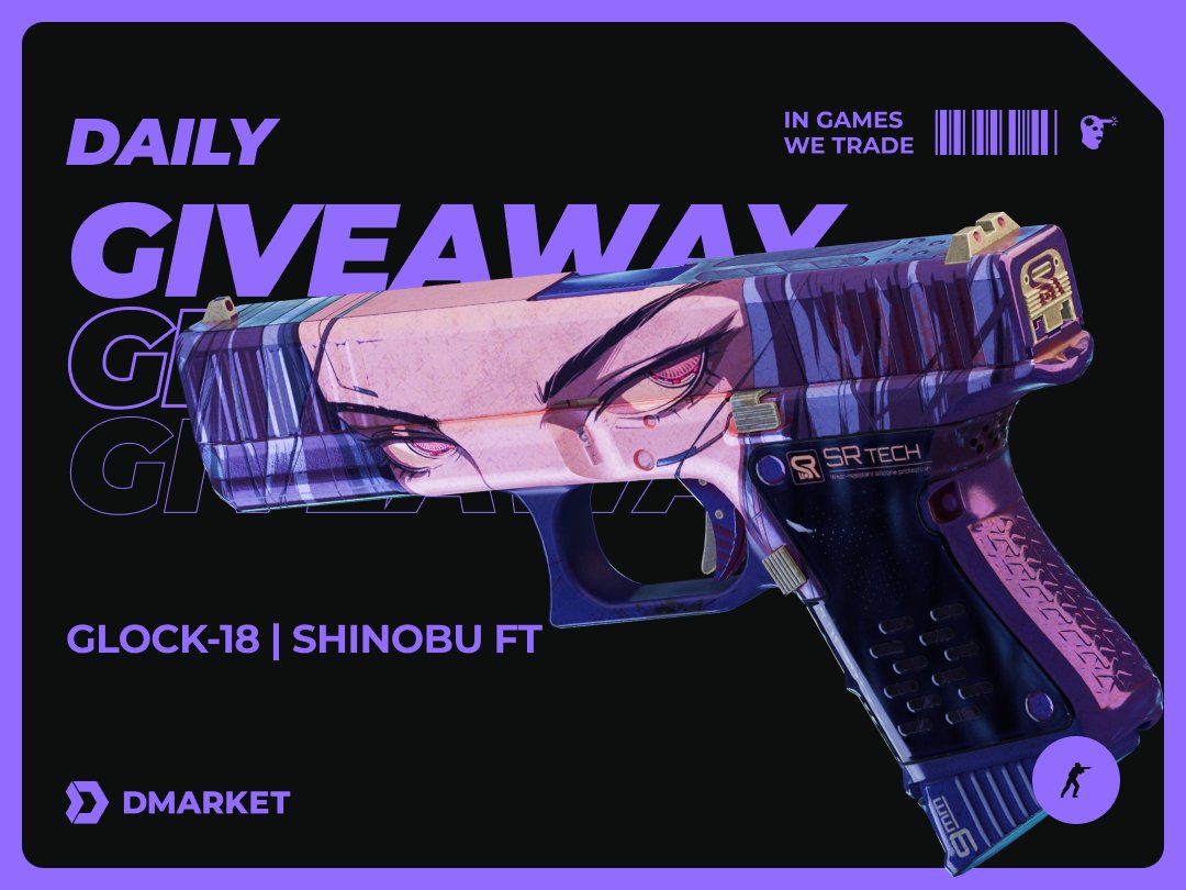 Ready for new skins?🔫💫

A fresh round of #DMarketPromo is here to make it happen!

Join in, complete tasks, and win skins from the new collection — you've got until April 20th! 🔥

go.dmarket.com/Giveaway_DMark…
