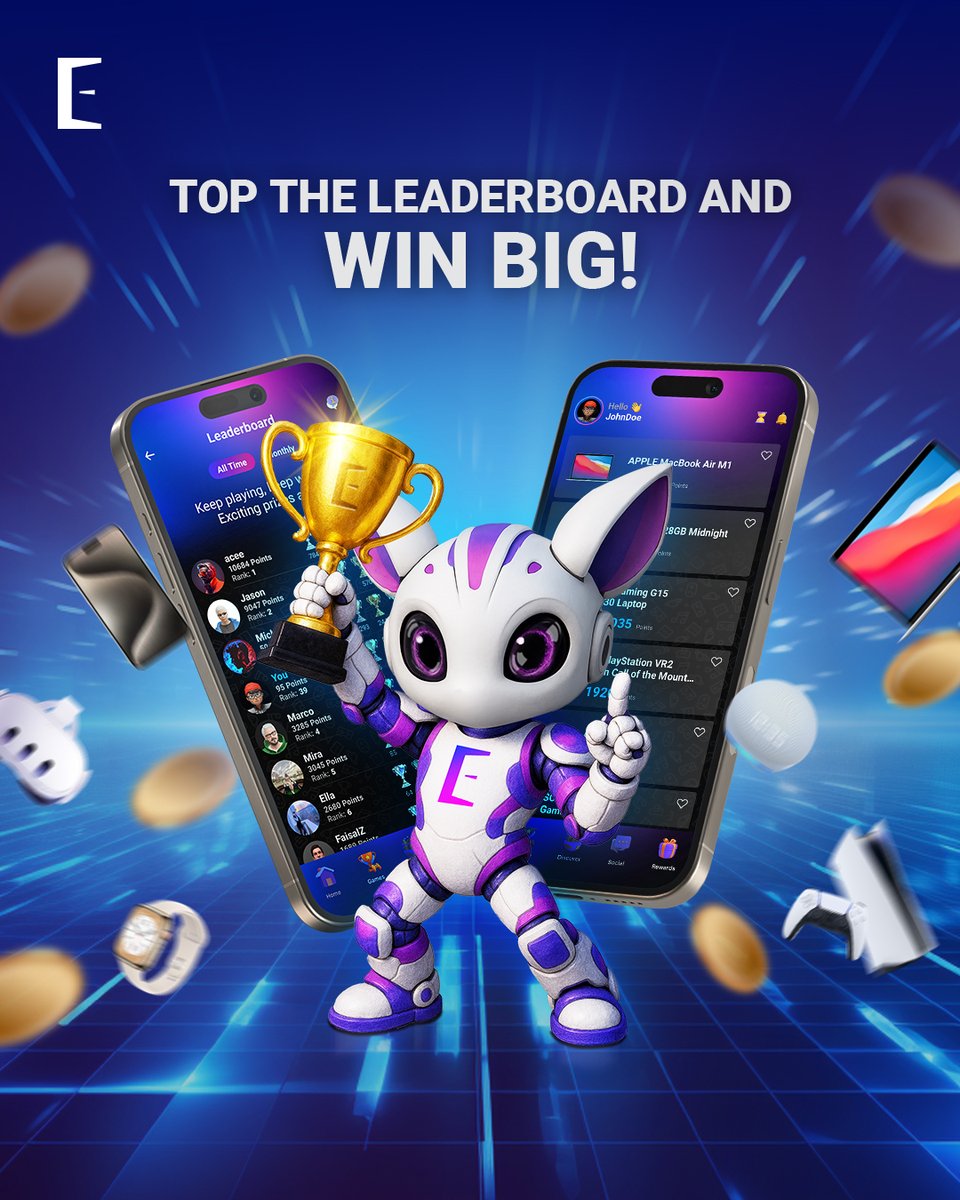 ExscapeOfficial's tweet photo. Top the board, take the glory—and the rewards! 🏆🎉
We’re playing smart, winning big. Who’s climbing with us? 📱🔥

#Exscape #WinAndShine #TopTheBoard #GameOn #PlayForRewards https://t.co/bAHuwXAzii