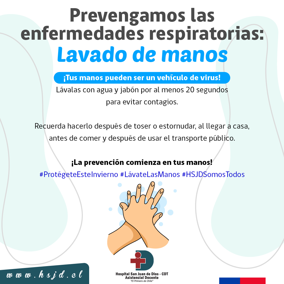 HSJDChile's tweet image. El lavado de manos es parte del autocuidado😷#ProtégeteEsteInvierno #LávateLasManos #HSJDSomosTodos