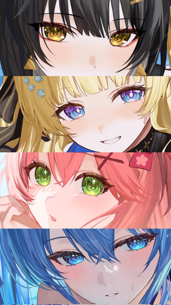 #絵柄が好きっていう人にフォローされたい 
最近の綺麗な瞳集めましたっ💗✨