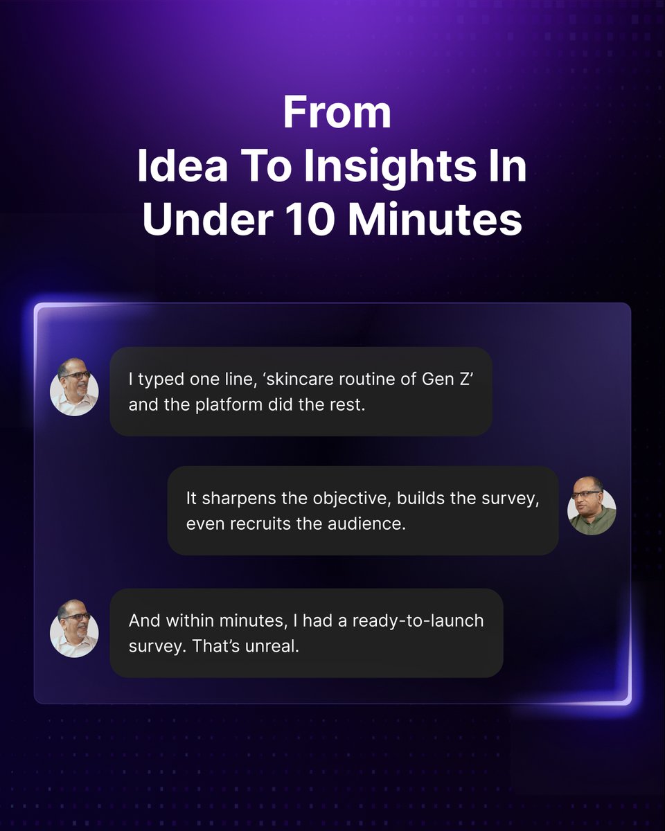 PulseSurveysAI's tweet photo. The Pulse Shift – Revolutionizing Insights in 10 Minutes! Say goodbye to slow research &amp; hello to real-time, AI-powered insights. 

Fast. Easy. Powerful.

Experience it: https://t.co/vM2ZEZJrPA
Tune in to the podcast: [https://t.co/CcKfkUuZOI]

#ConsumerInsights #Marketing https://t.co/PwSqJCf6zs