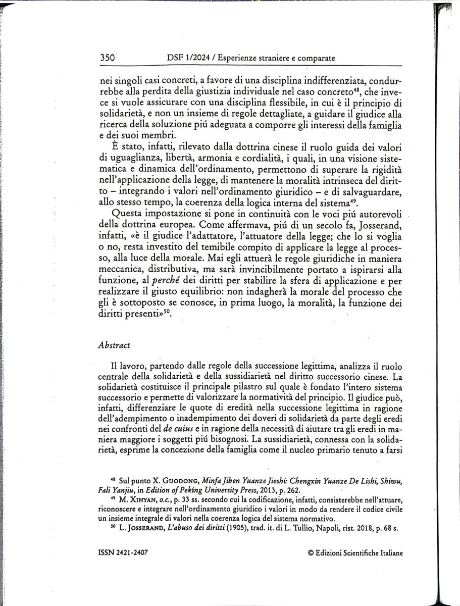 Dir_Successioni's tweet photo. La #solidarietà #familiare nel #diritto_successorio #cinese
di Bruno Concas

We publish the Abstract https://t.co/3vKJFDPbFW