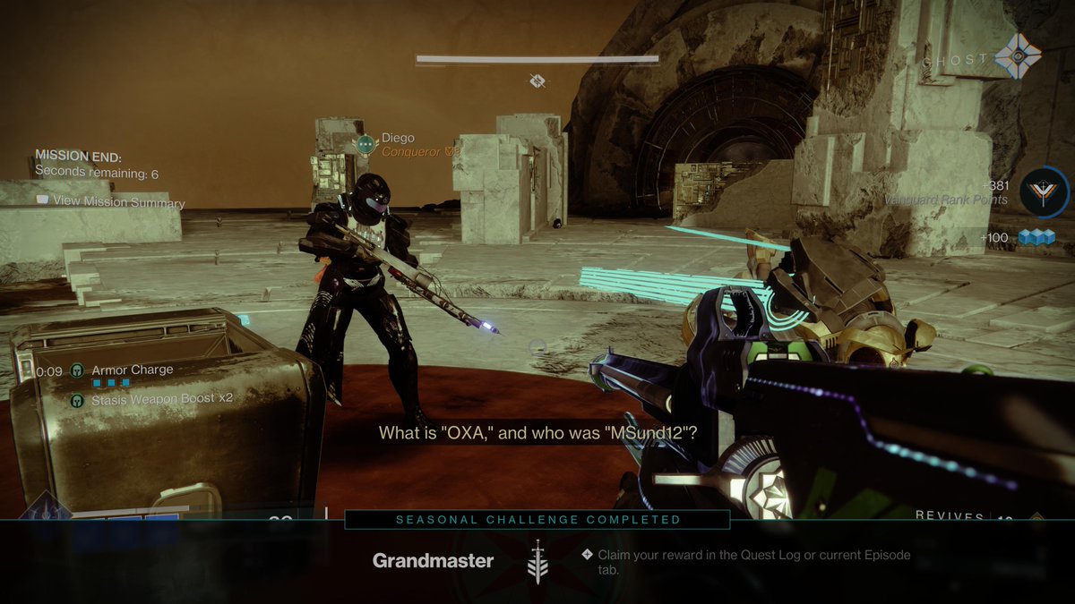 EukariZero's tweet photo. My first Grandmaster NF 🙃

#Destiny2 #TheFinalShape #EpisodeHeresy https://t.co/e3pVza5xQq