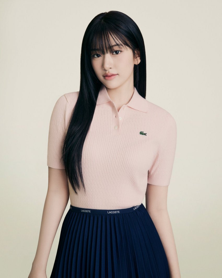 kchartsmaster's tweet photo. IVE's An Yujin has been announced as the new Ambassador for Lacoste. https://t.co/5uMvteDNU9