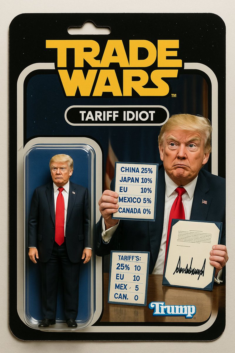 Mais, ça ne m'empêche pas de publier des figurines fictives pareil. En voici que plusieurs voudrait se débarrasser. #TariffWar #TradeWar #tariffman #TariffWars #TradeWars