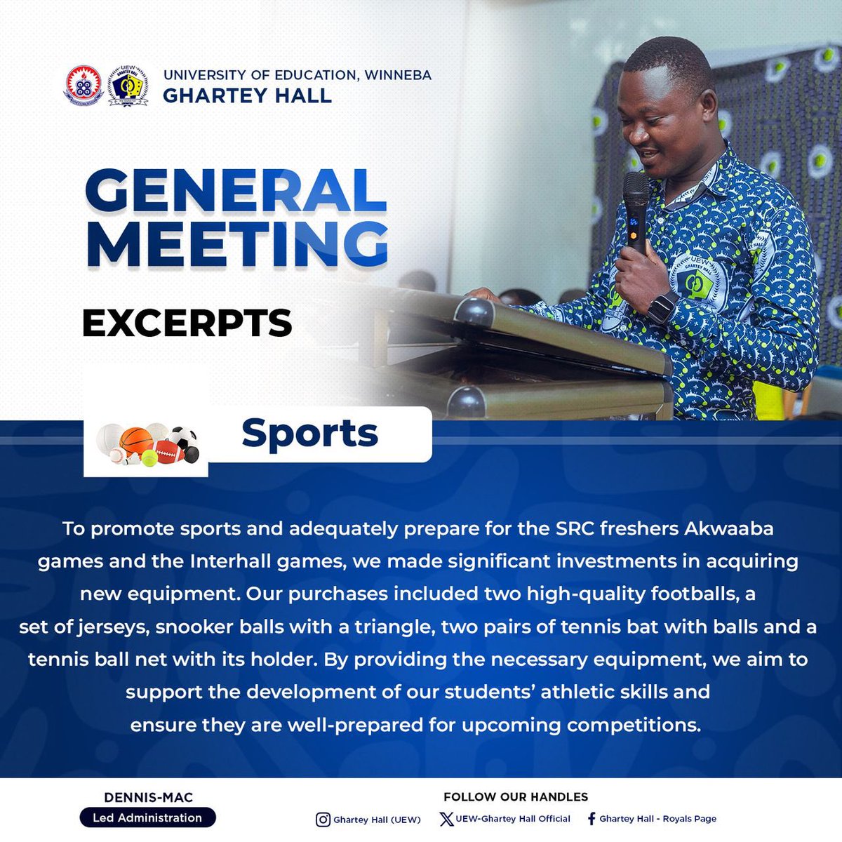 Excerpts from first General meeting