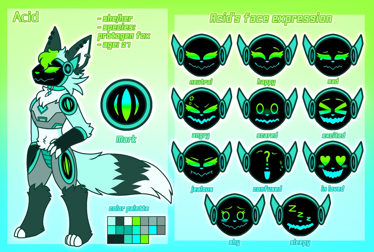 czafhaye's tweet photo. Acid ref sheet (redesign) - furry fandom OC
#furryfandom #furryOC #Fursona #fursonaOC #protogen #protogenOC #OC #refsheet #redesign
2025 2019 https://t.co/HzR3FWwSi5
