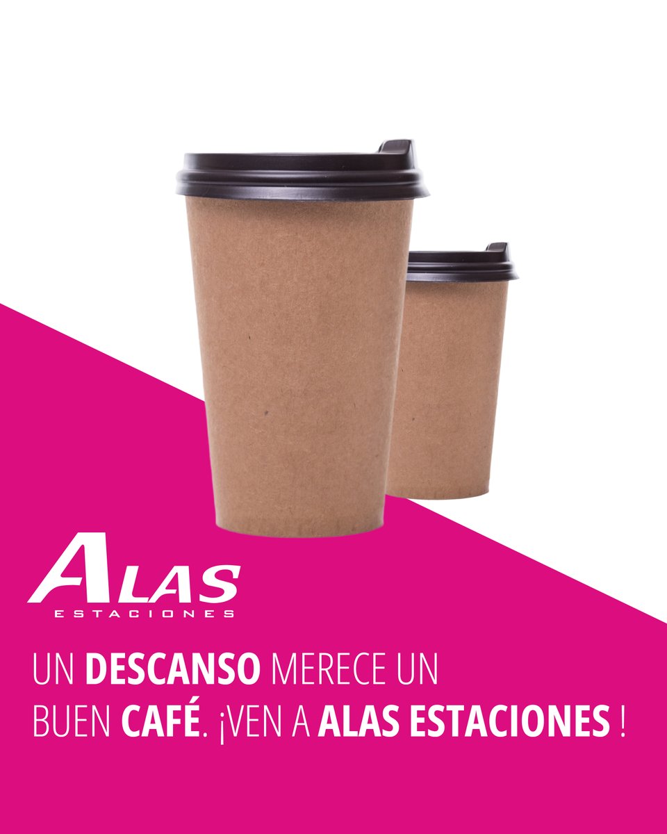 En Estaciones Alas te invitamos a hacer una pausa y recargar energías con nuestras bebidas frescas y café de calidad. ☕