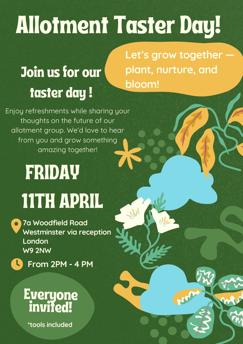 The Kensington Chelsea and Westminster (KCW) Mental Health Community Rehab team will be holding an Allotment Taster Day on Friday 11 April to celebrate the completion of the first phase of their allotment project. Read more here cnwl.nhs.uk/news/allotment…