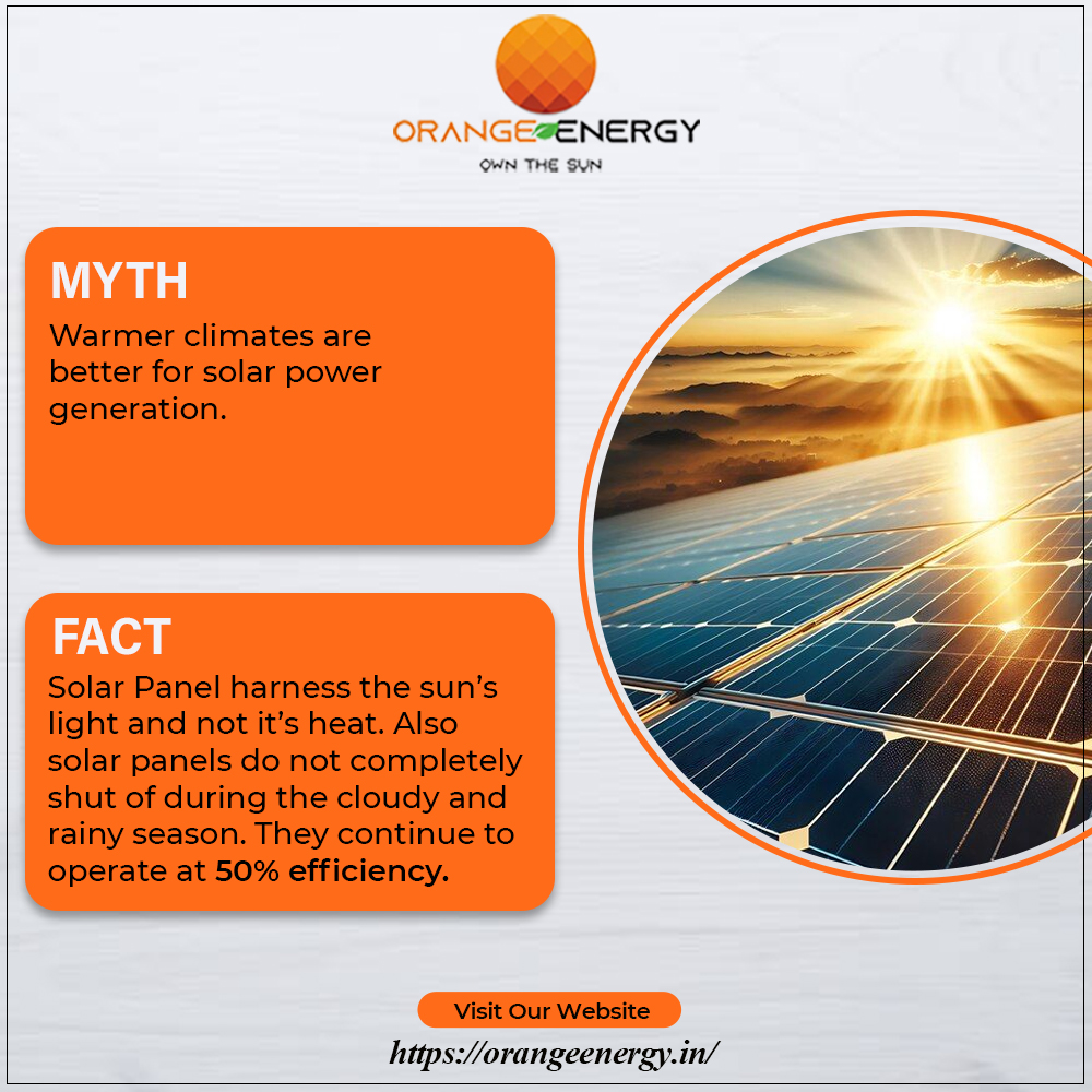 OrangeEnergyIn's tweet photo. Think different about solar.
It’s not the heat — it’s the light. Even under clouds, your energy keeps flowing. Solar panels thrive on innovation, not temperature. Stay efficient. Stay bright. 🌤⚡

#PowerReimagined #SolarSmart 
#EffortlessEnergy  #OwnTheSun 
#photosynthesis https://t.co/cT2vvBazD3