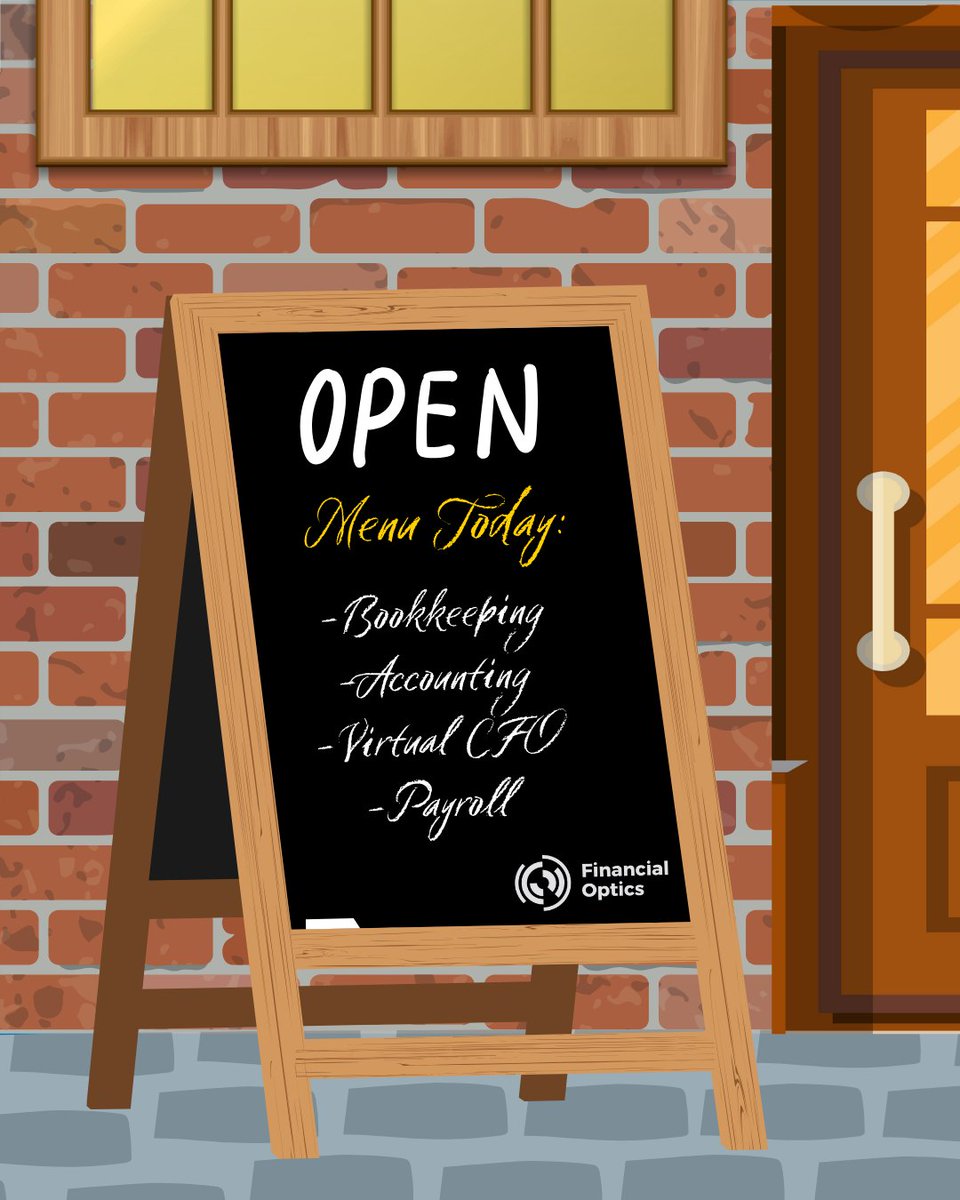Let Financial Optics serve up a full-course meal of services. We'll handle the numbers so you can focus on your business. financialopticshq.com/for-small-busi… #financialoptics #bookkeeping #accounting #virtualCFO #financialmanagement #restaurantbookkeeping #bookkeepingservices