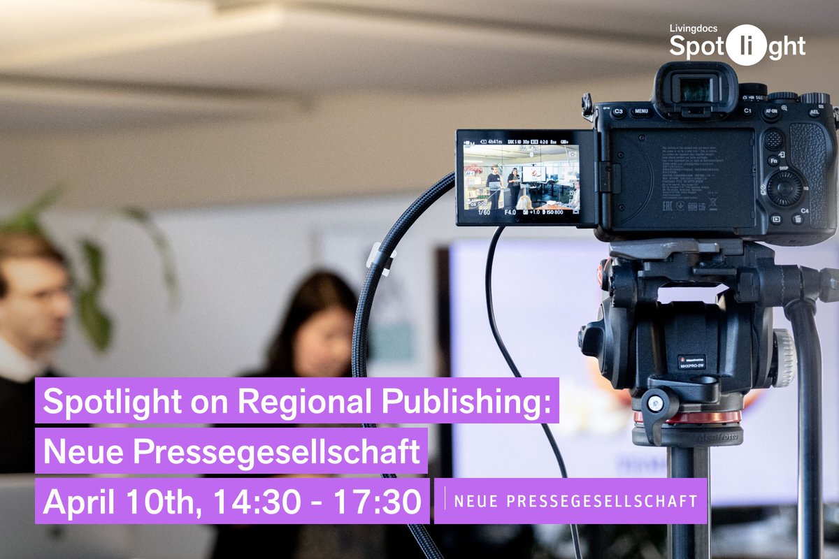 livingdocsIO's tweet image. Tomorrow! In just 24 hours, we will be hosting our Spotlight Event on optimising regional new publishing workflows. We look forward to welcoming our guests on site &amp;amp; those joining from afar. Livestream sign-up: lnkd.in/eNNF5h6h Please note the event will be held in German