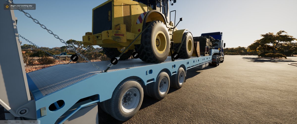 Checking the load securement and getting ready for the delivery!