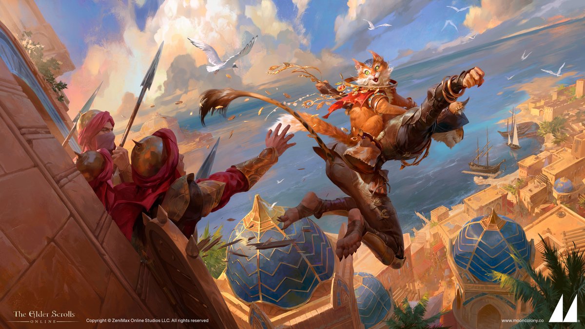 Khajiit has wares, if you have a good hiding spot 😼 
We're back with another internal portfolio piece, this time honoring the legendary Elder Scrolls universe from Bethesda Game Studios. ✨