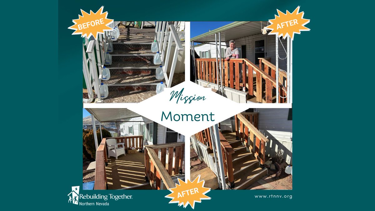 Mission Moment Success:
Safety and comfort are at the heart of what we do! Our team recently completed fall prevention modifications, which included installing grab bars, a walk-in shower, and repurposing a deck and staircase. #WeAreRebuilders #FallPrevention
