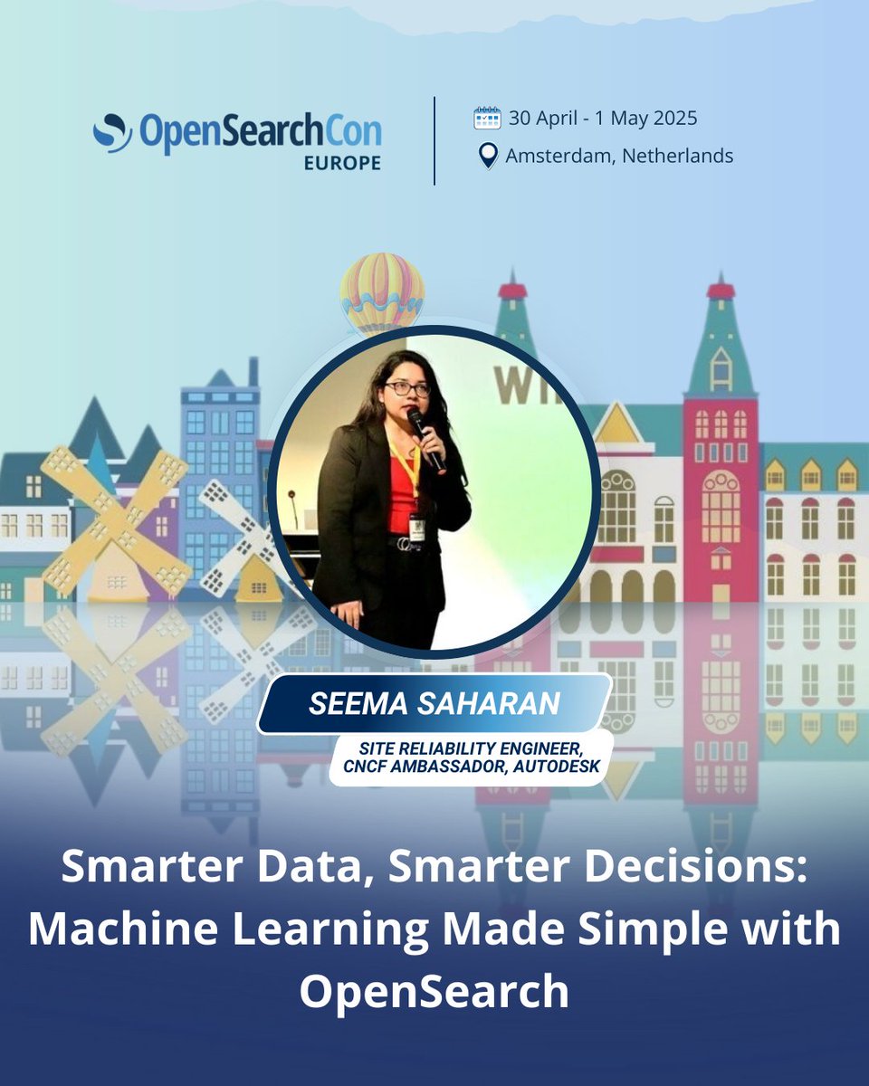 OpenSearchProj (@opensearchproj) on Twitter photo โจ Speaker Spotlightโจ
Meet <a href="/seemasaharan5/">Seema Saharan ๐ฉโ๐ป ๐</a>, the tech whiz at Autodesk. She's not just about fixing things โ she loves sharing what she knows! Whether speaking at cool events or breaking down tech on her YouTube channel, Seema makes the complicated stuff easy and fun. โจ Speaker Spotlightโจ
Meet <a href="/seemasaharan5/">Seema Saharan ๐ฉโ๐ป ๐</a>, the tech whiz at Autodesk. She's not just about fixing things โ she loves sharing what she knows! Whether speaking at cool events or breaking down tech on her YouTube channel, Seema makes the complicated stuff easy and fun.