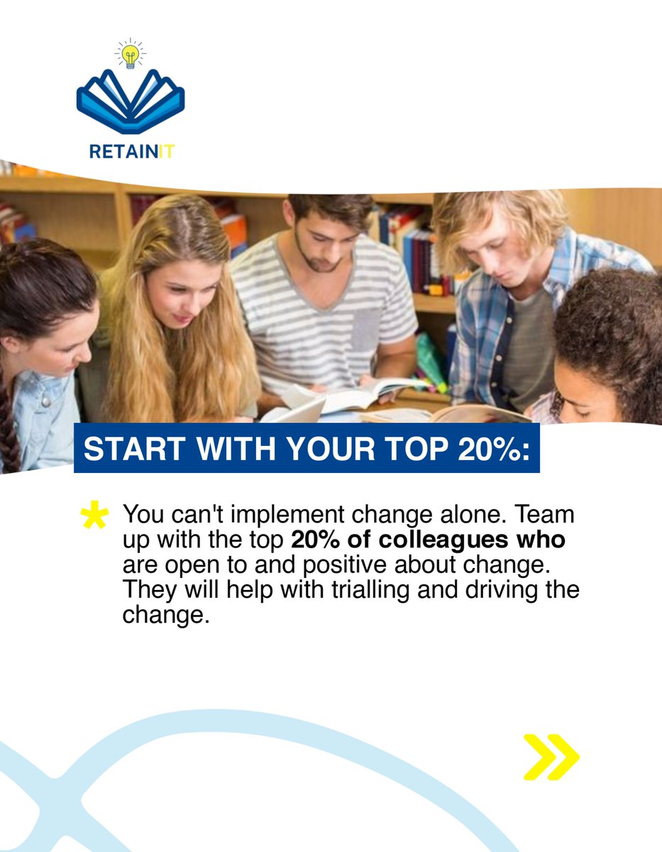 retainitedu's tweet photo. #toptips #implementingchange #Retainitedu https://t.co/L6Geqcu5mW